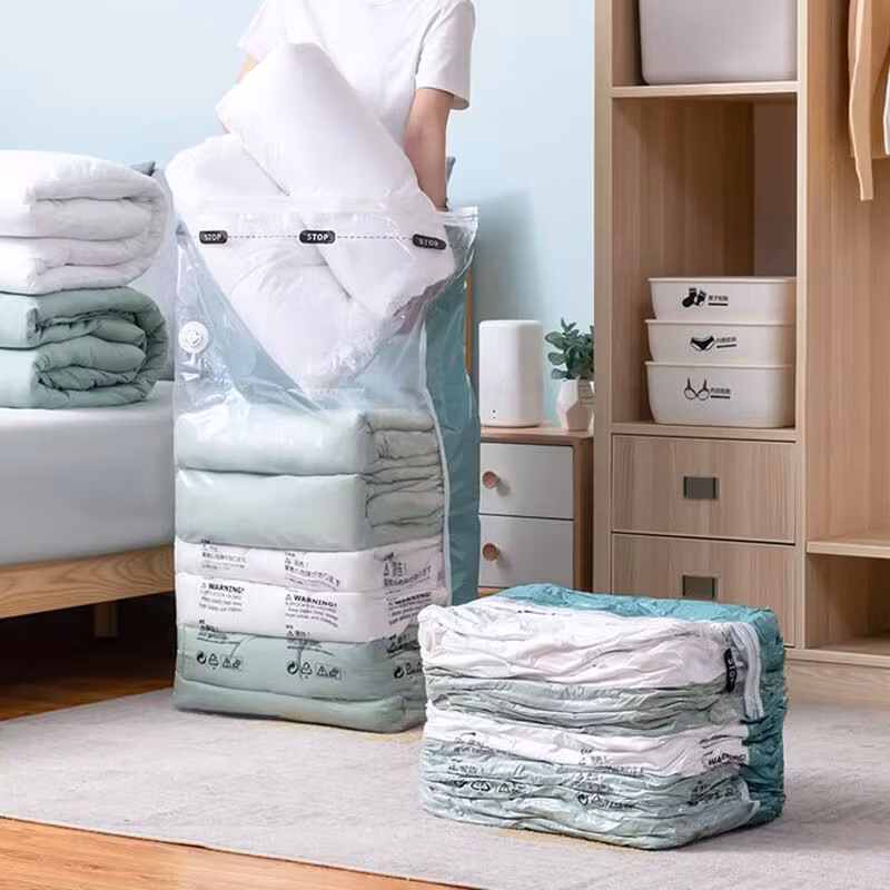 Housses de rangement sous vide pour vêtements